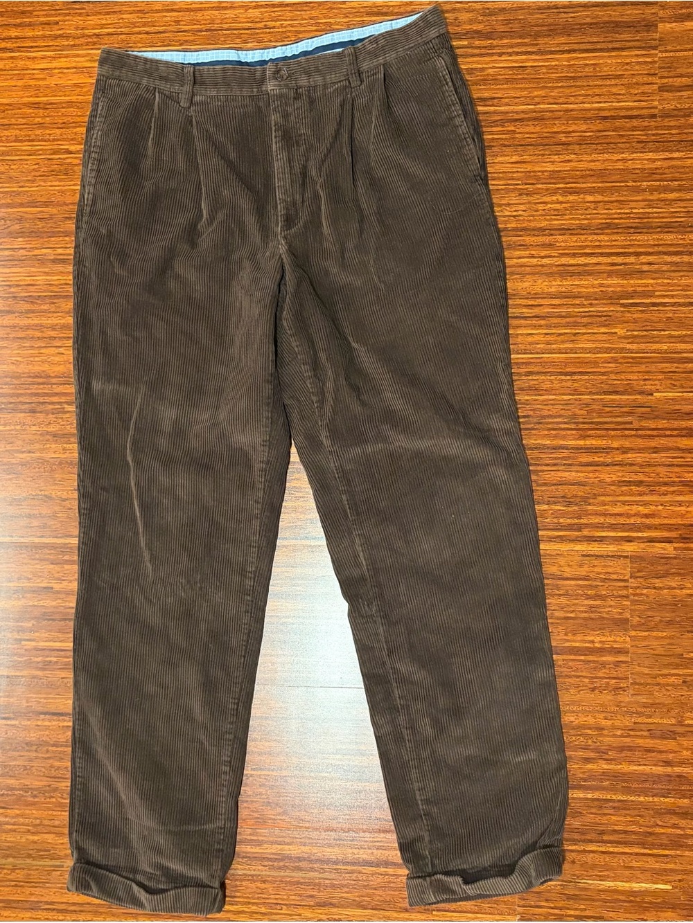 Vintage Club Room Brown Wide Wale Corduroy Pants 36x34